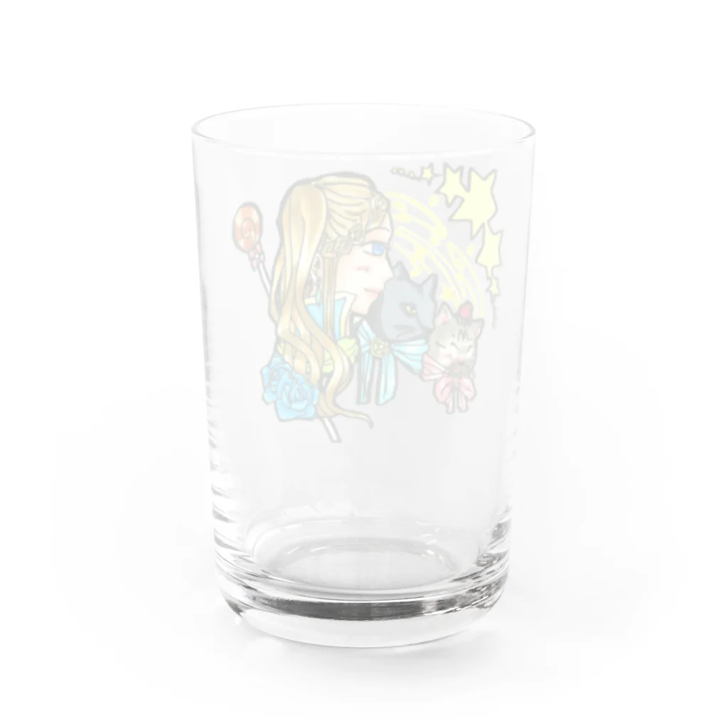 ＊あり＊の虹色創世記の魔法少女miku&にゃんズ召還(透過) Water Glass :back