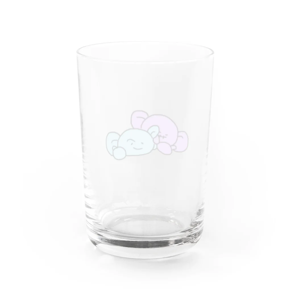 プレアディスのぽてろん Water Glass :back