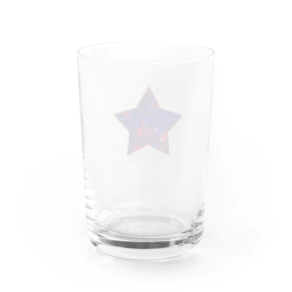 采-aya-の赤い星 Water Glass :back