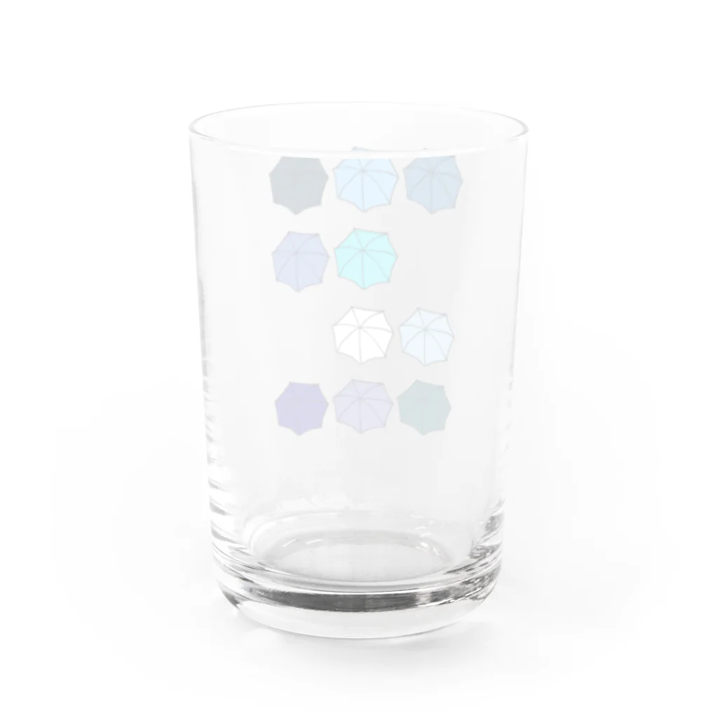 気ままに創作　よろず堂の傘の花　あお Water Glass :back