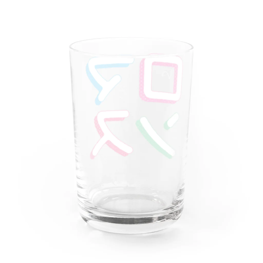 disco123のロマンス Water Glass :back