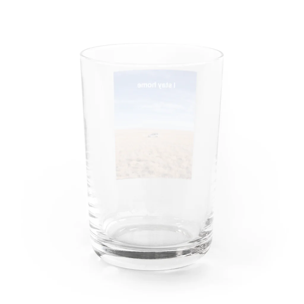 trickNFTartのI stay  home. Water Glass :back