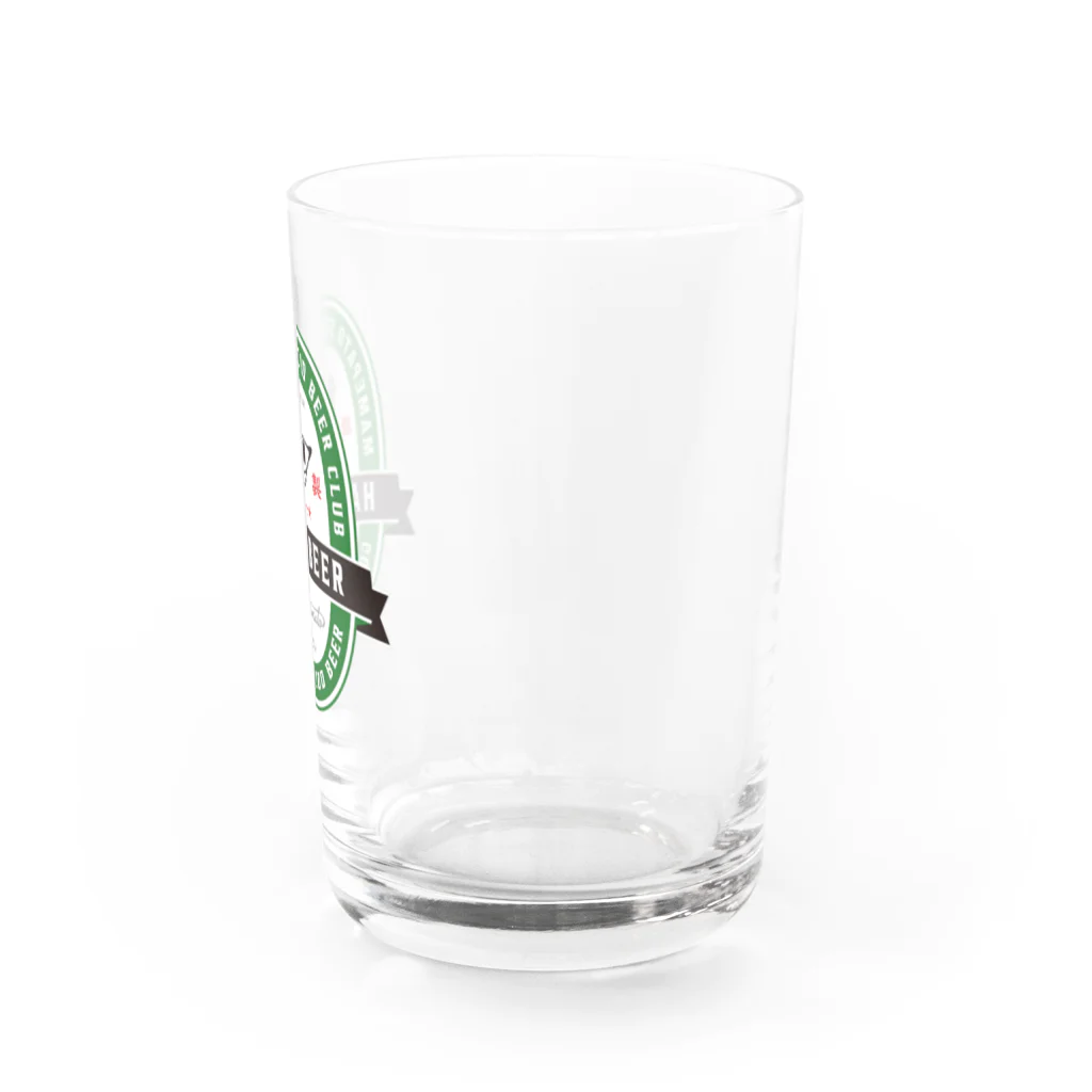 豆鳩雑貨店の豆鳩ビアグラス（蘭） Water Glass :back