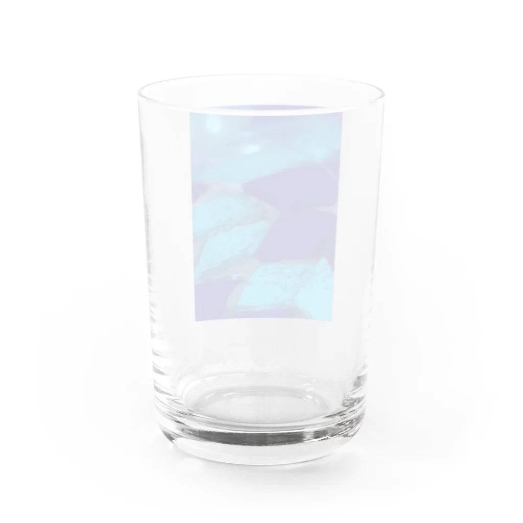 Kasumi/macro de microの青の花 Water Glass :back