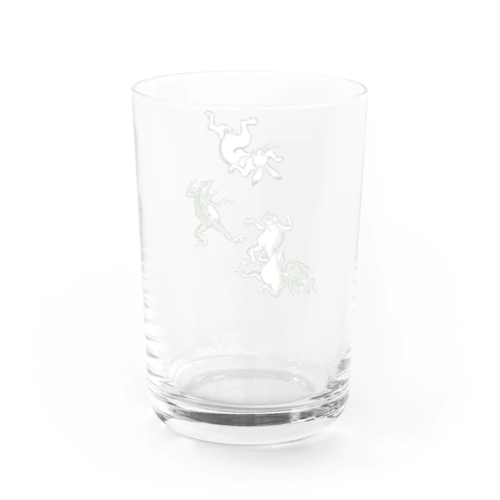 ねこめいんの店の鳥獣戯画 Water Glass :back