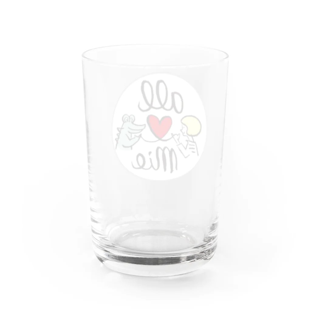 ひなげし商店のオール三重／ワニくん Water Glass :back