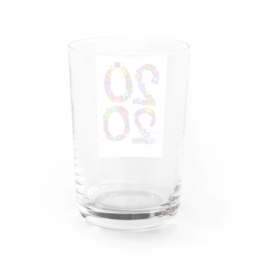 studio.satsukiの【2020】イラストmoji　colorful ver. Water Glass :back