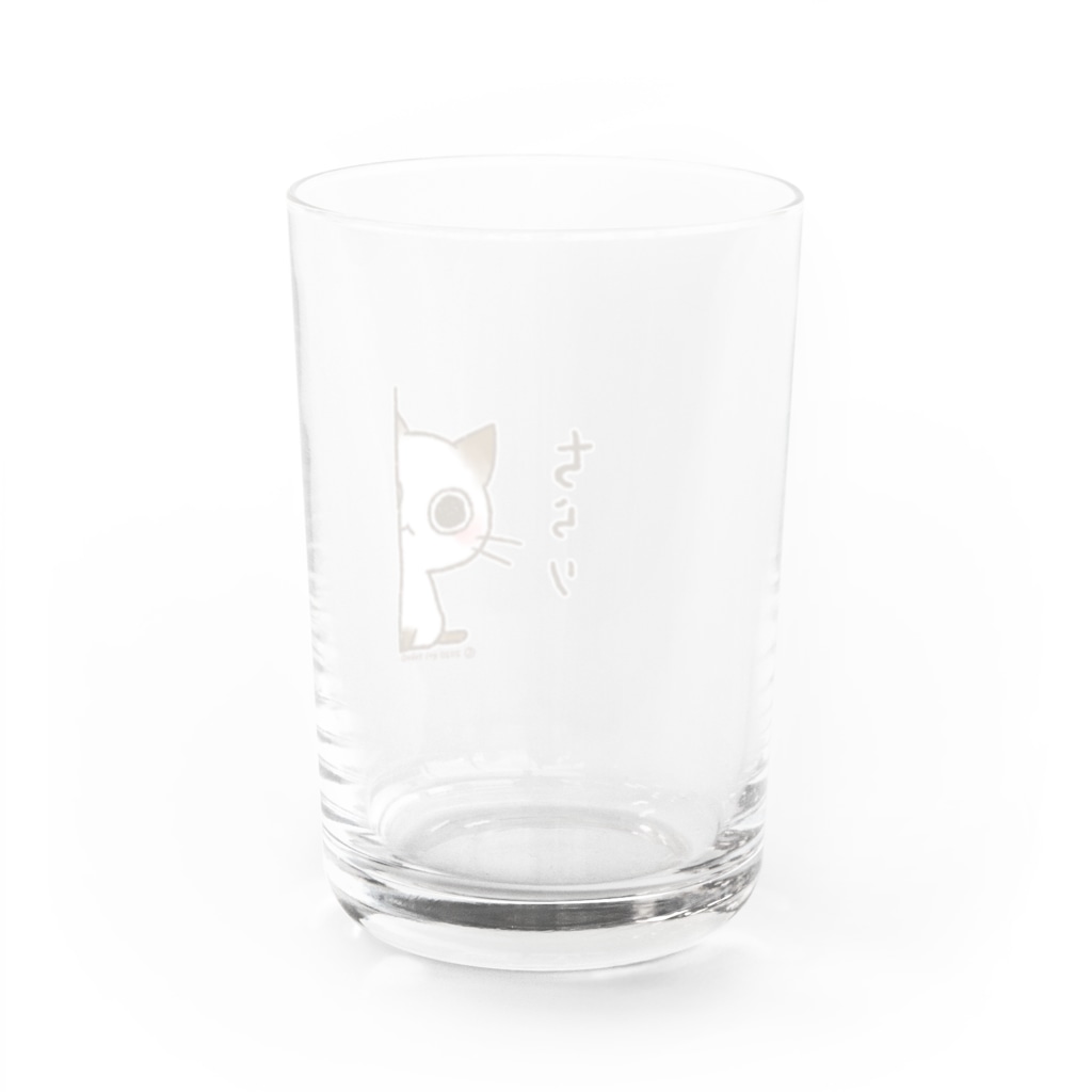 タカオエリ＊イラストレーターのちょこさん。～チラリ～ Water Glass :back