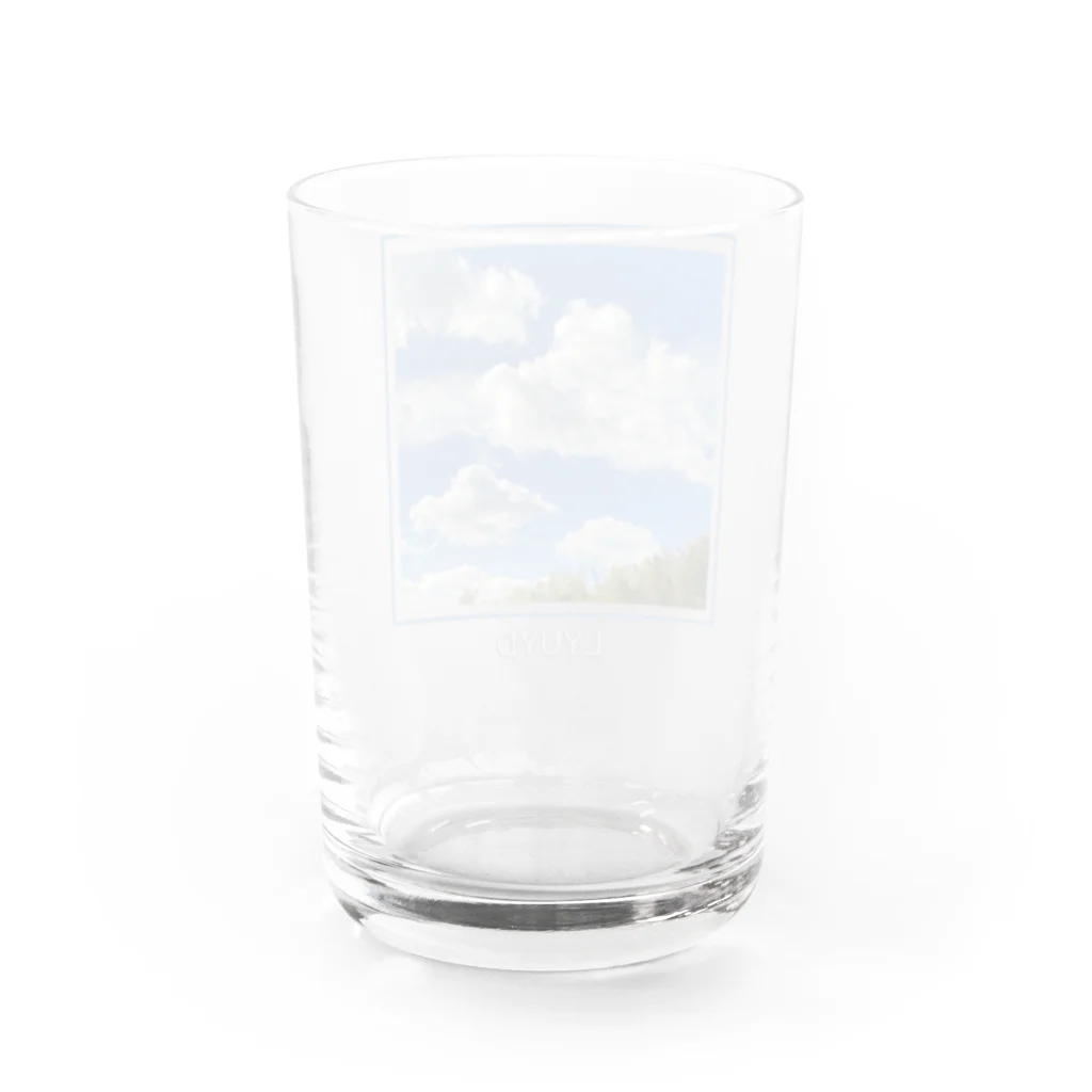 LYUYD(LoveYourselfUntilYouDie)のある晴れた日の空シリーズ Water Glass :back