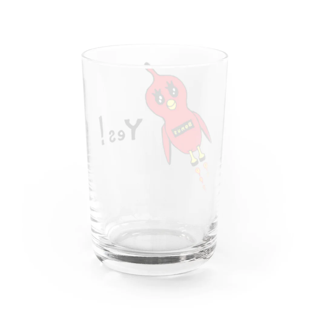 Y0HY0Hのテンチョチョウ Water Glass :back