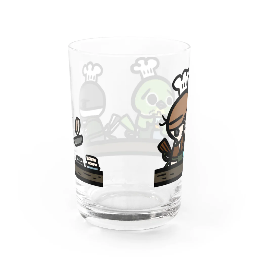 庭にくるコトリからのことり喫茶珈琲牛乳　キッチン　グラス Water Glass :back