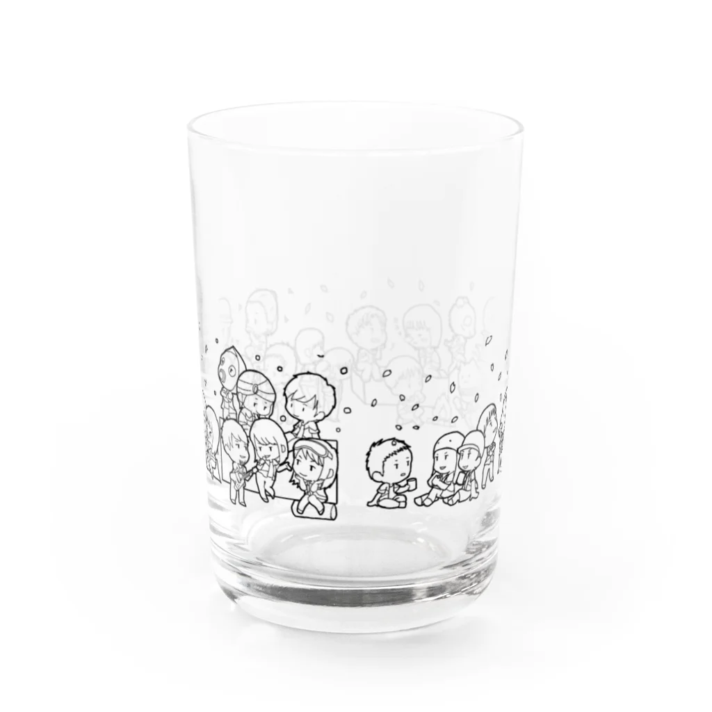 new711のののののよ Water Glass :back