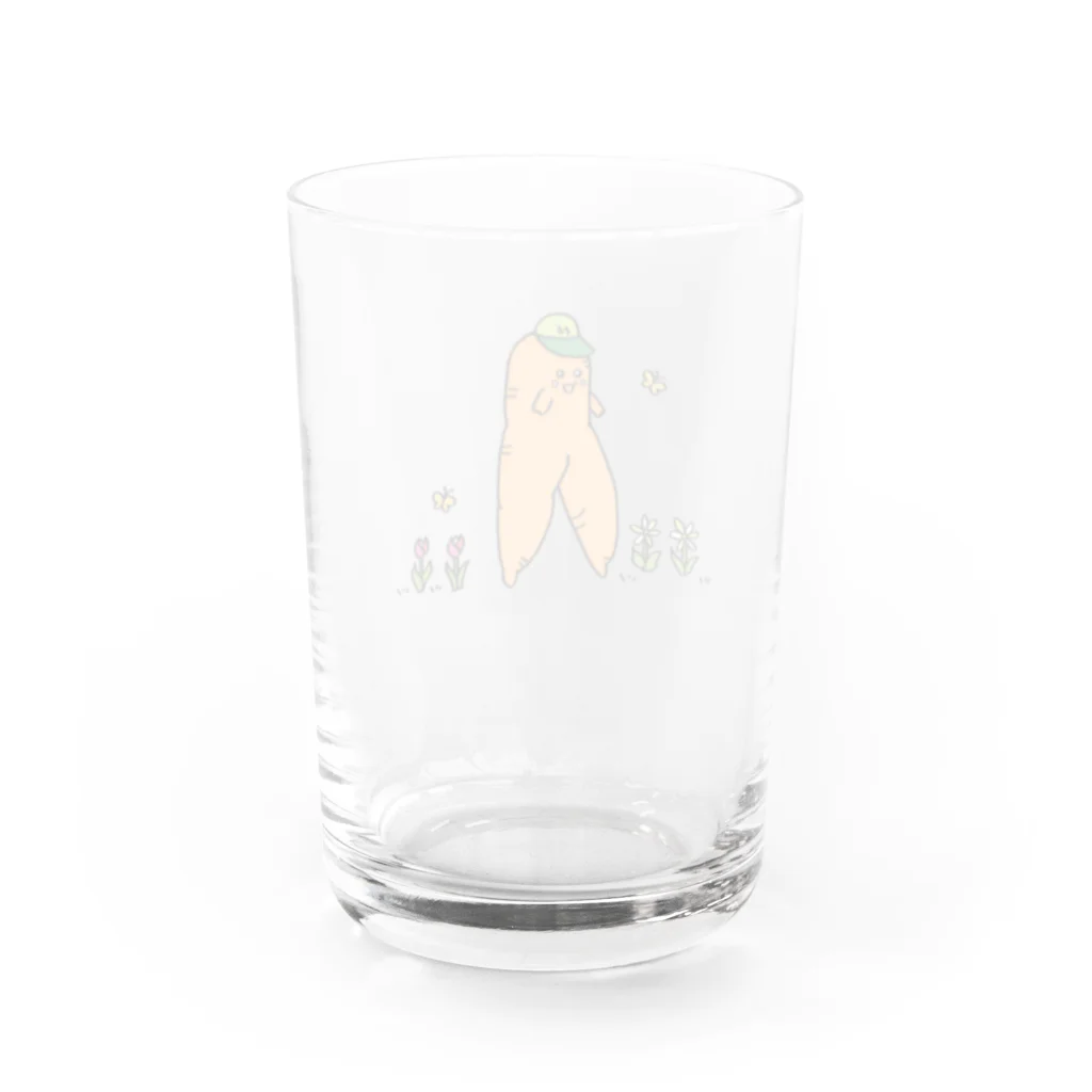 honobono-kazokuのにんじんくん Water Glass :back