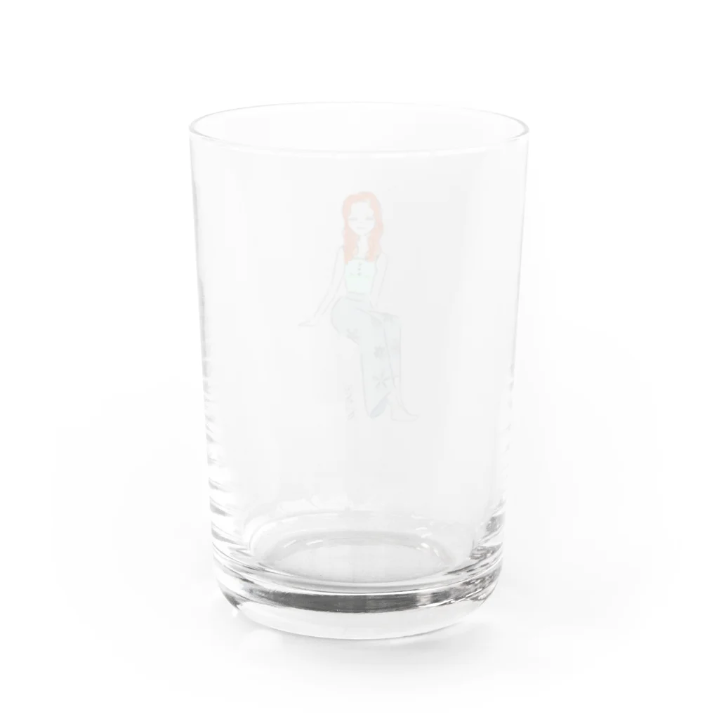 モ ネの女の子(2)「オランダに居そう」 Water Glass :back