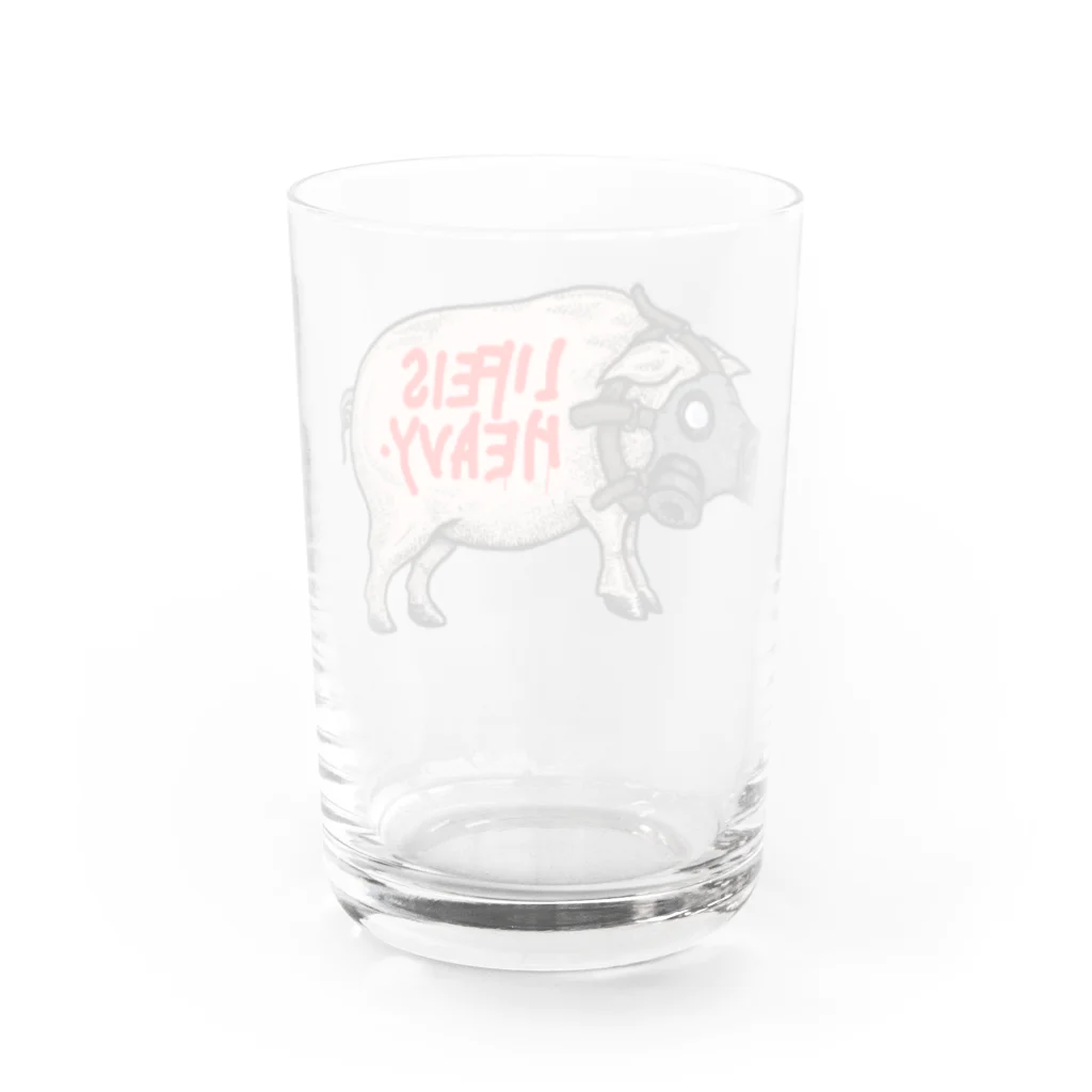 DM7WORKSのお試し支店のGASMASKPIG Water Glass :back