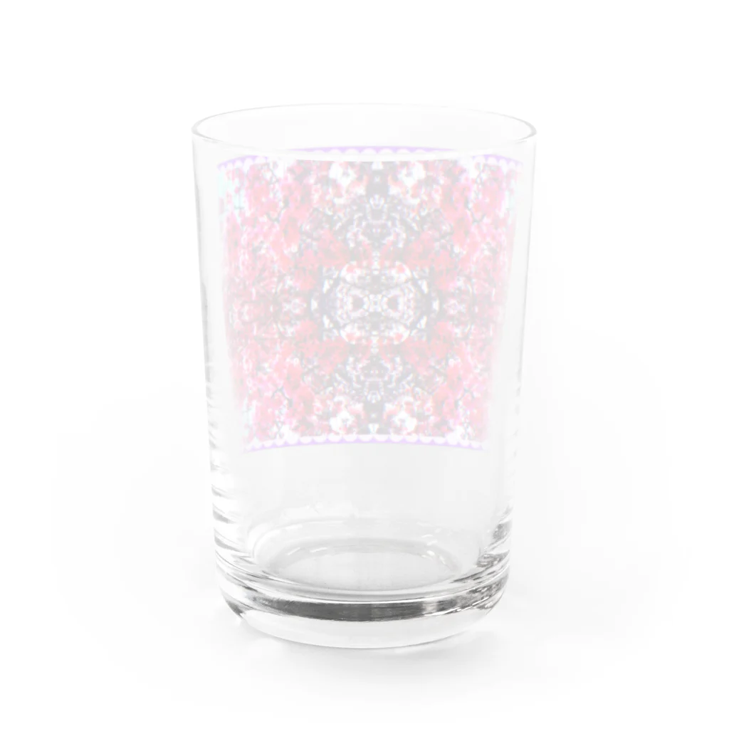 Satori2817の河津桜万華鏡 Water Glass :back