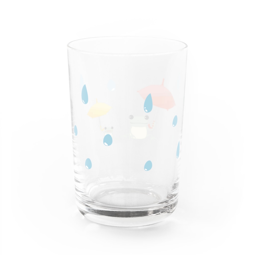 あかえほ & ちびそざいのかえるの親子のグラス【あかえほ公式】 Water Glass :back