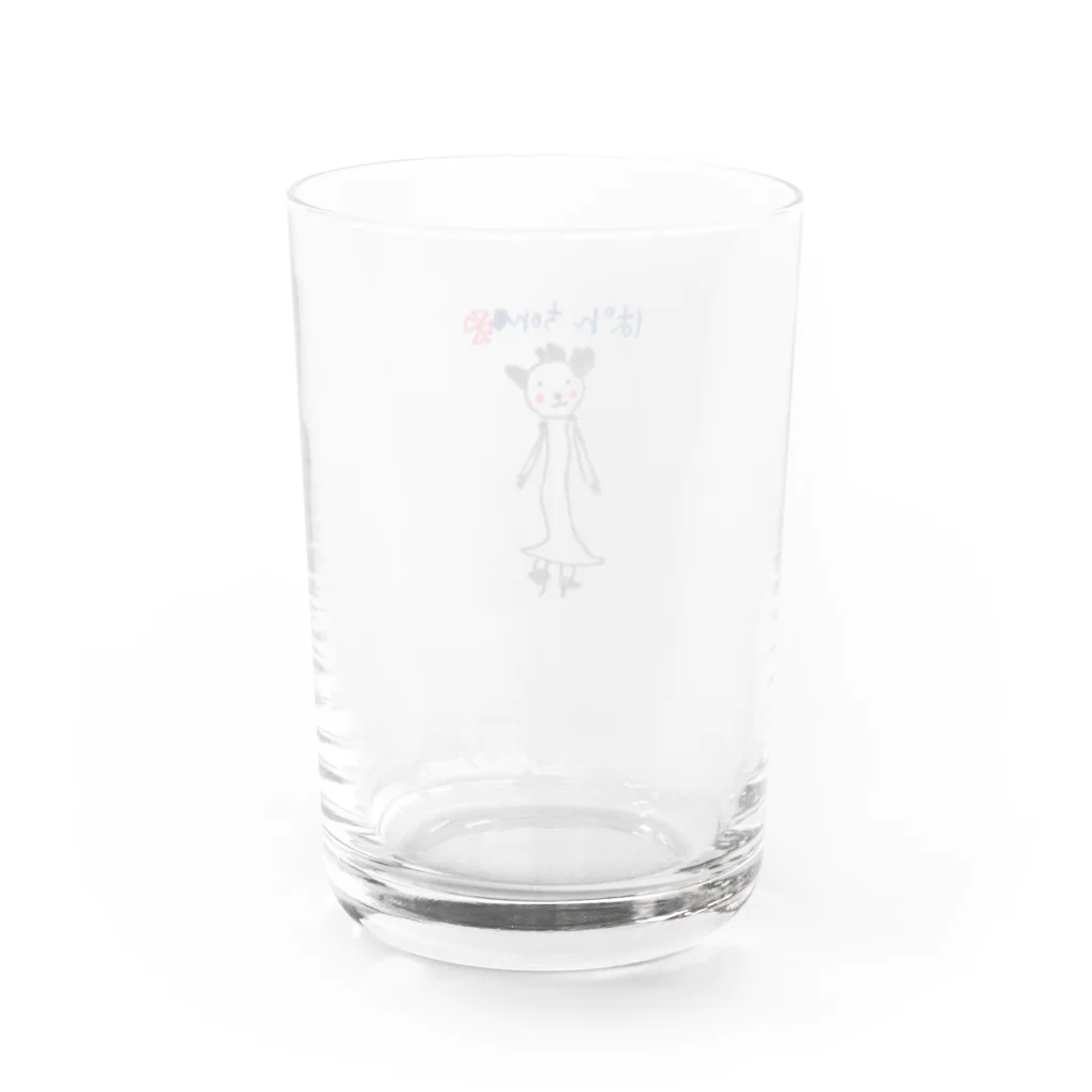 おちゅ～りのぱんちゃん Water Glass :back