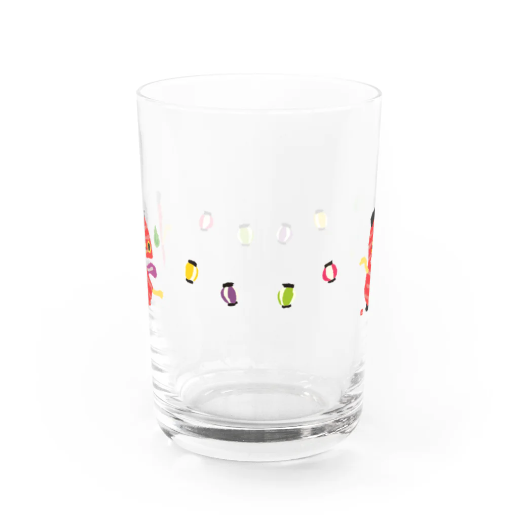 おばけ商店のおばけグラス＜ちょうちんおばけ・ちぎり絵＞ Water Glass :back