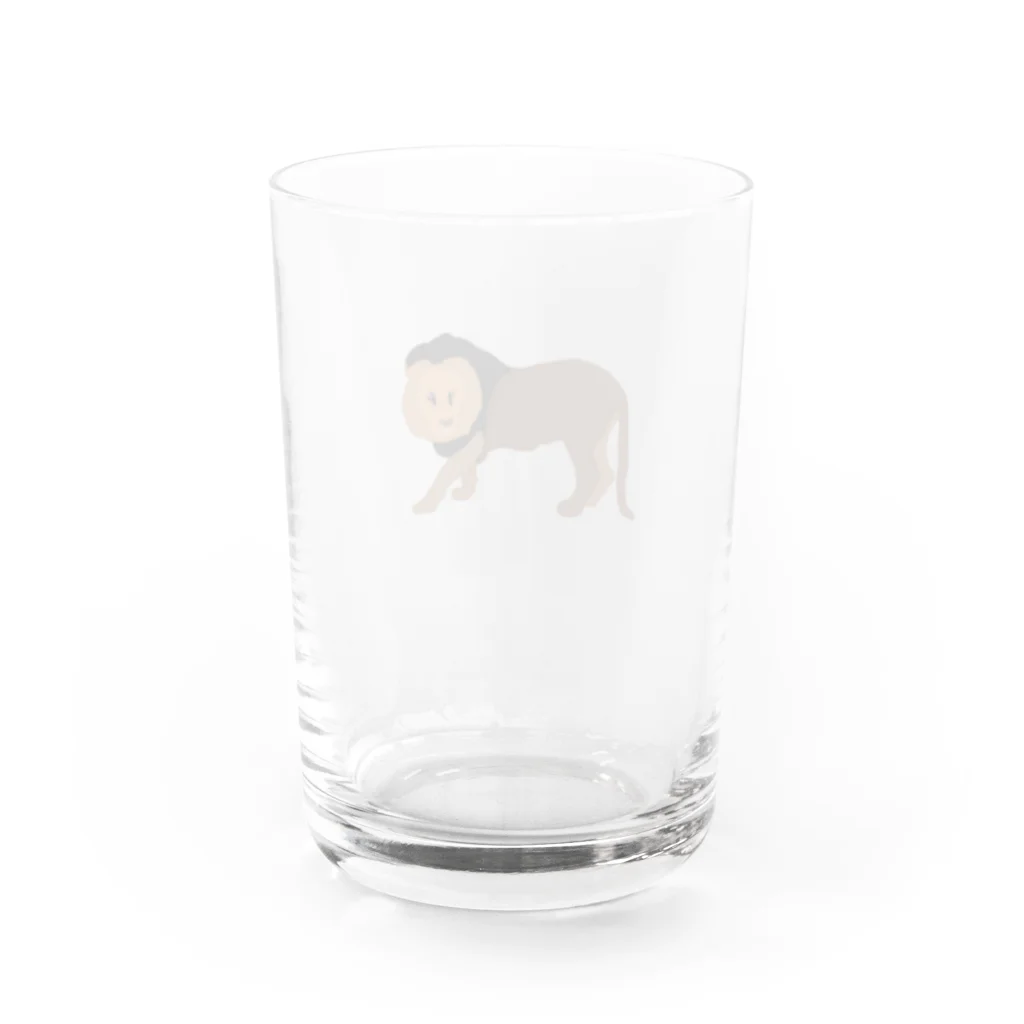 MOBのライオン Water Glass :back