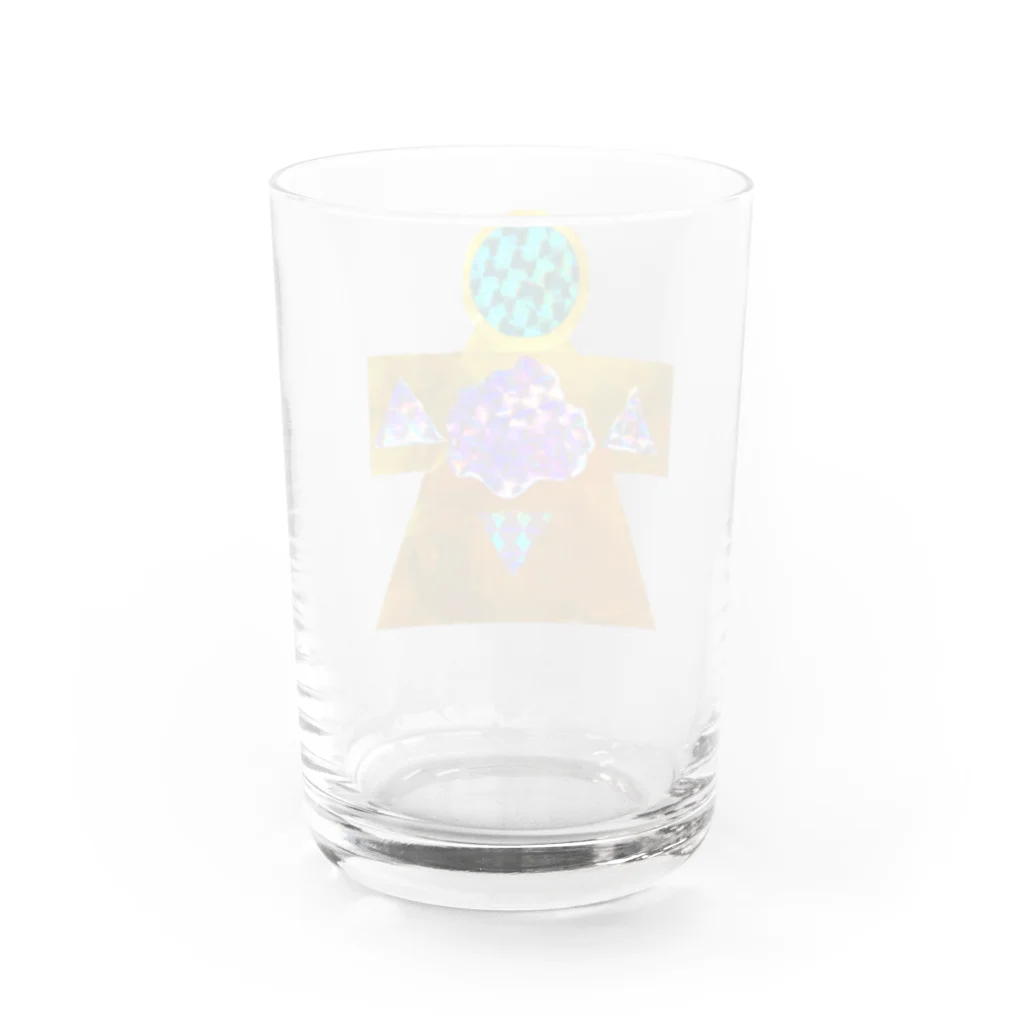 湯沢恵理　宇宙アイテムのメタリックお守り宇宙人グラス グラス反対面