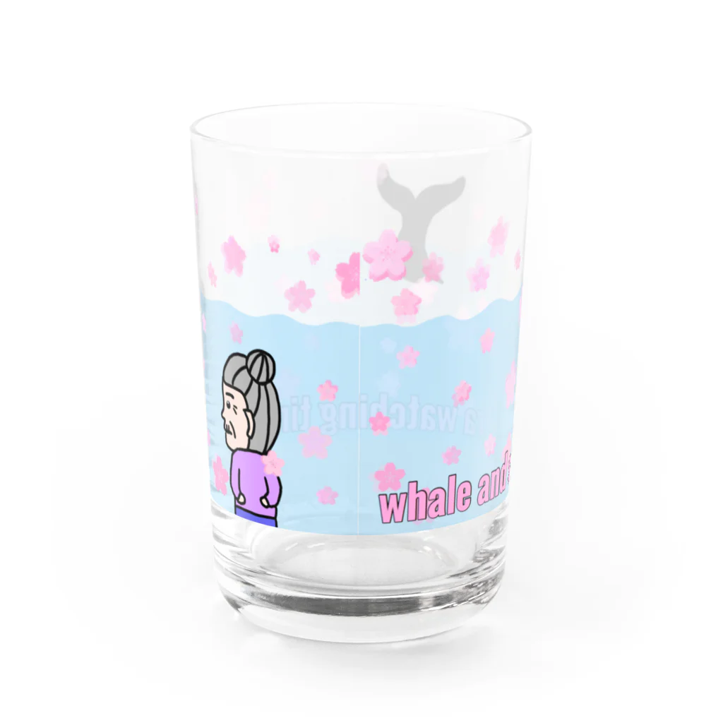 ZAZY official shopの春のwhale watching time Water Glass :back