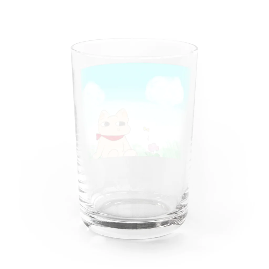 しゃれのポチ Water Glass :back