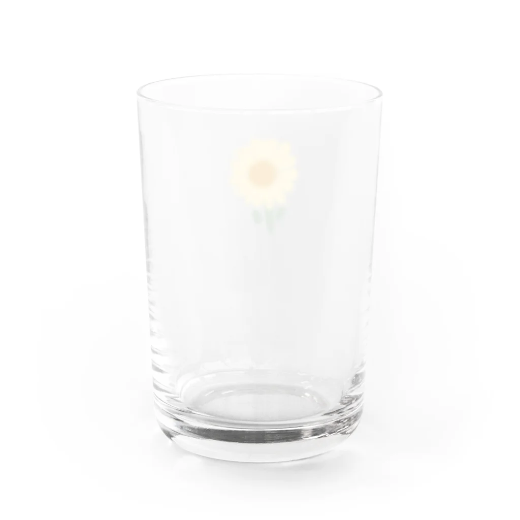 kkk1515のひまわり Water Glass :back