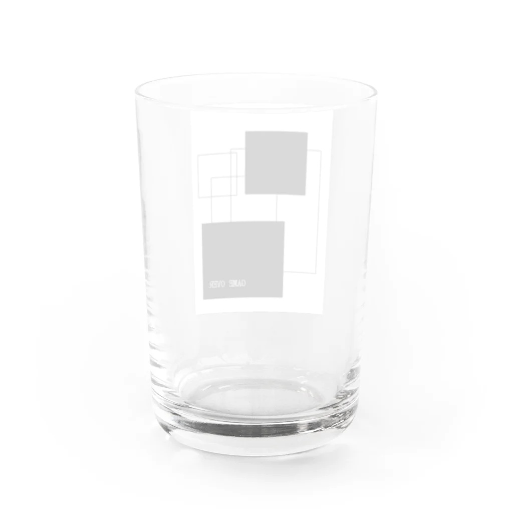 じゆうにのびのびのgame over Water Glass :back