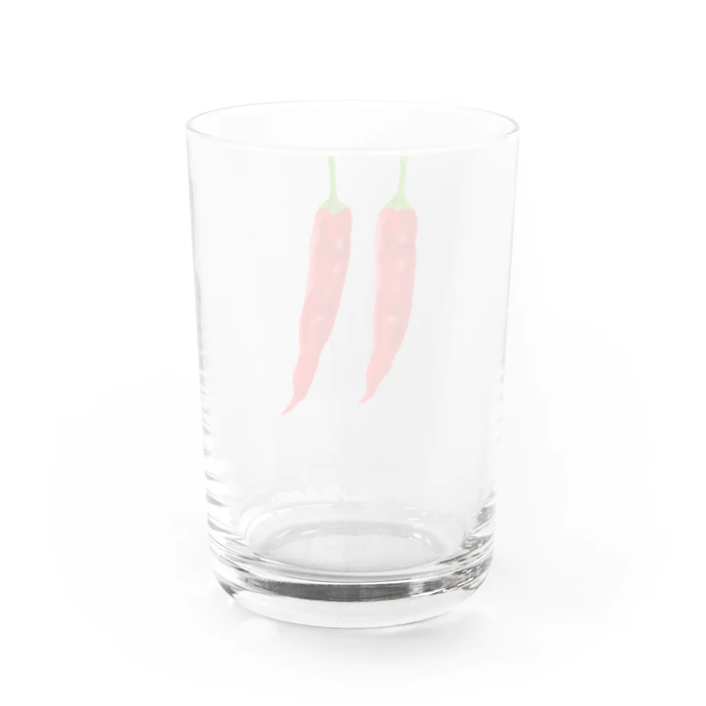 たけさのとうがらし（色なし） Water Glass :back