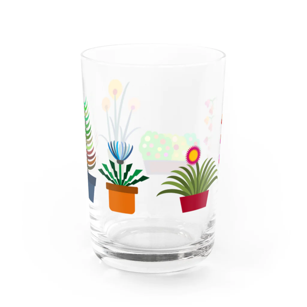 うさぎのきた道&の鉢植えたちC Water Glass :back