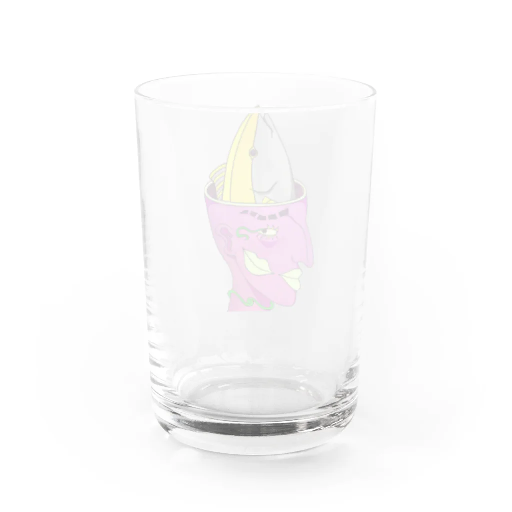 梨子の脳味噌マグロちゃん Water Glass :back