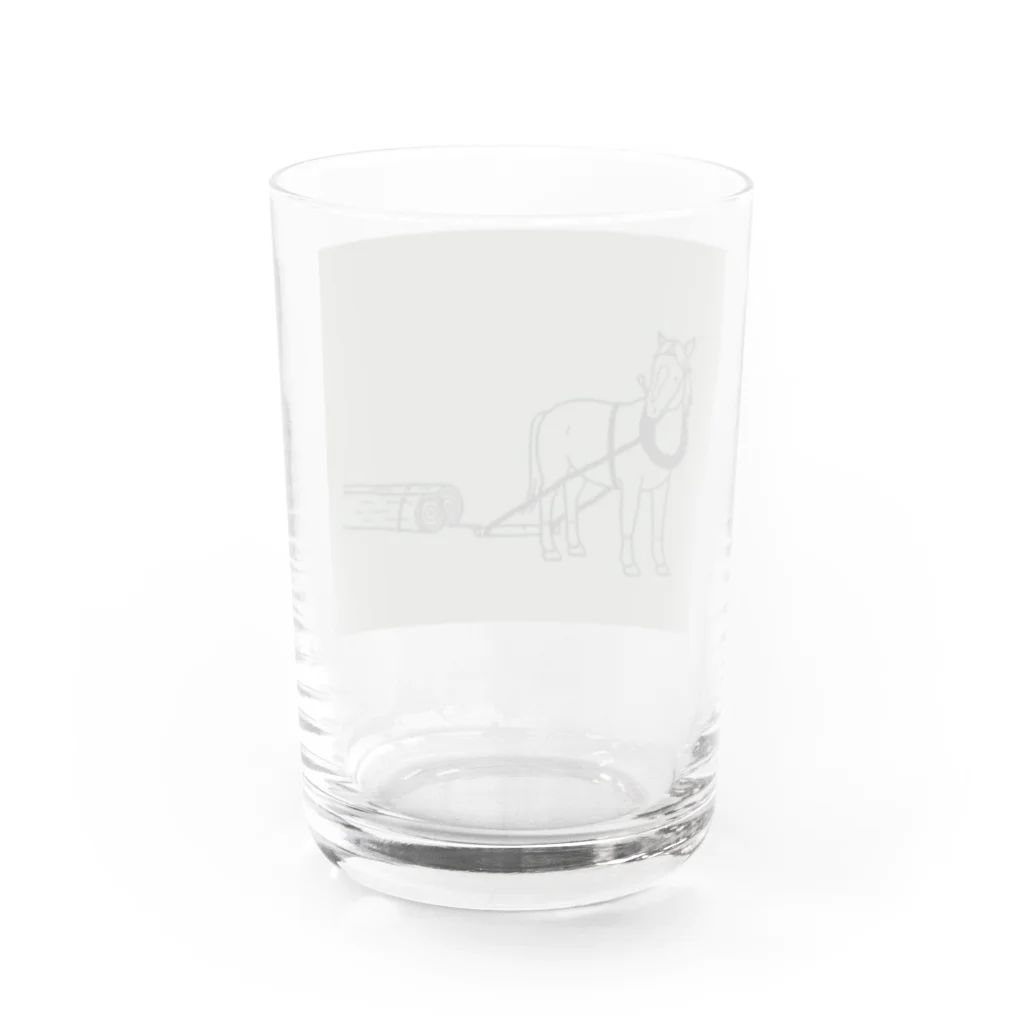 馬のいる日常の馬のいる日常 Water Glass :back