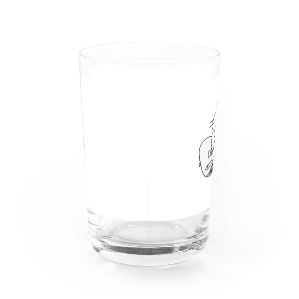 目黒 しおりグッズショップのNo.3 もち子と君のギターグラス　 Water Glass :back