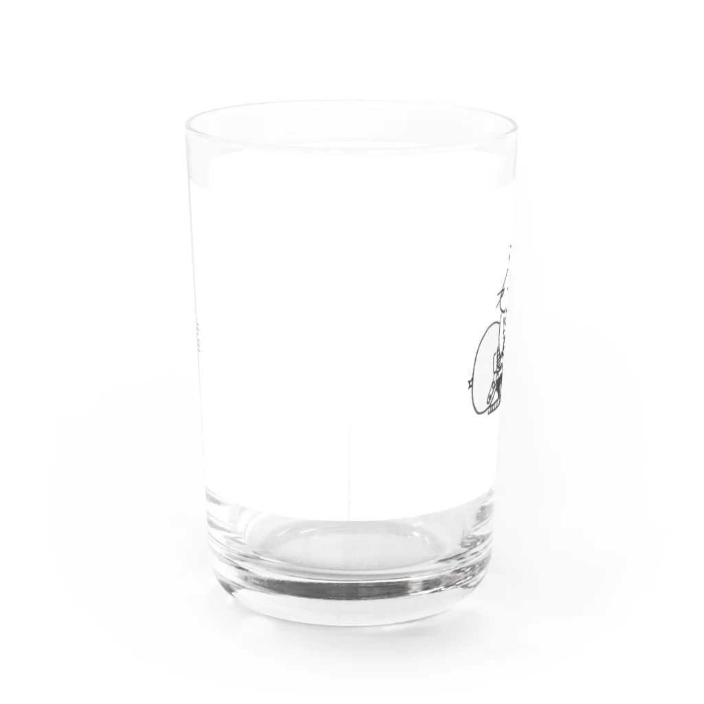 目黒 しおりグッズショップのNo.11 もち子と君のギターグラス　 Water Glass :back