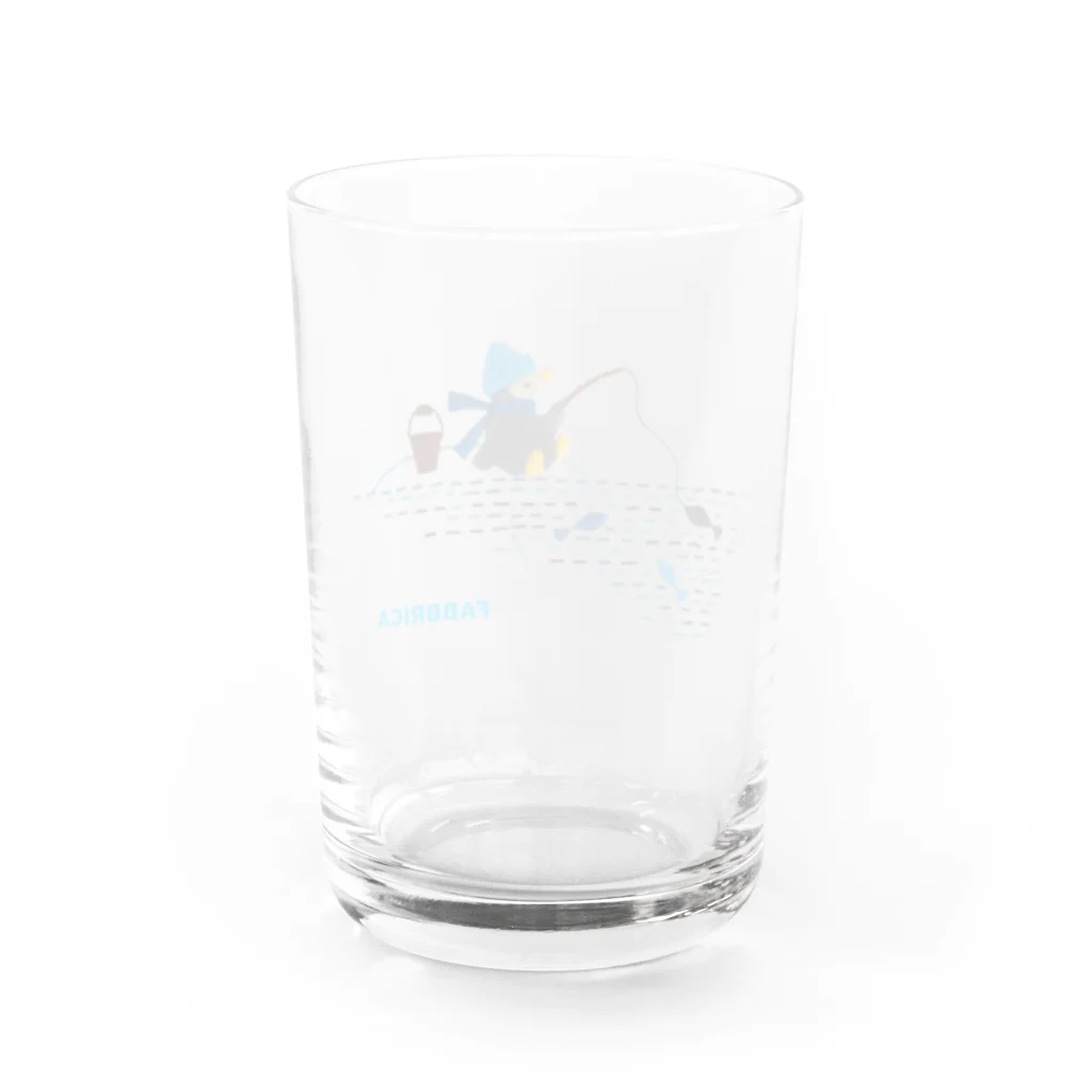 FABBRICA　のペンギンの刺繍　(おさかな釣り) Water Glass :back