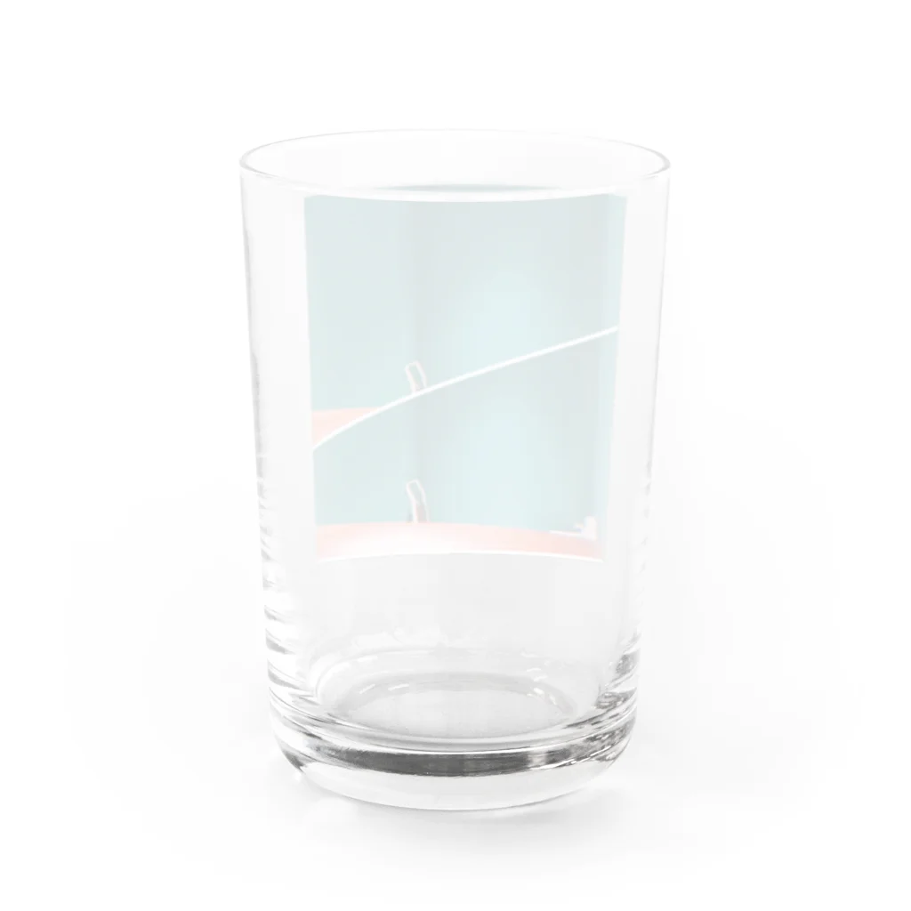 yutoyouのBlue with Red  Water Glass :back