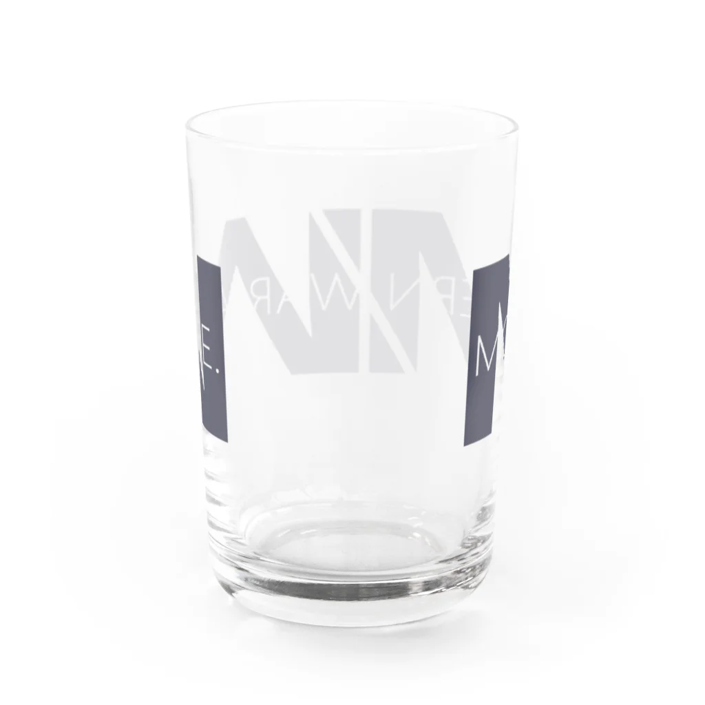 oh!かみさんのTシャツ屋さんのMODERN WARFARE. Water Glass :back