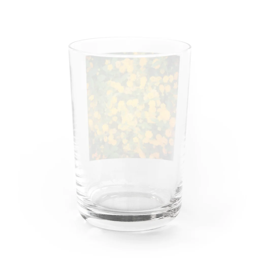moueewaの黄色い花 Water Glass :back