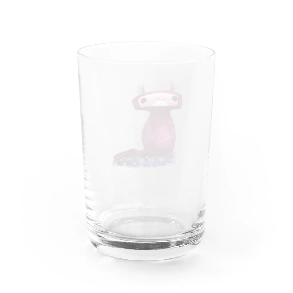 創作工房muccoのはんまーへっどちゃん Water Glass :back