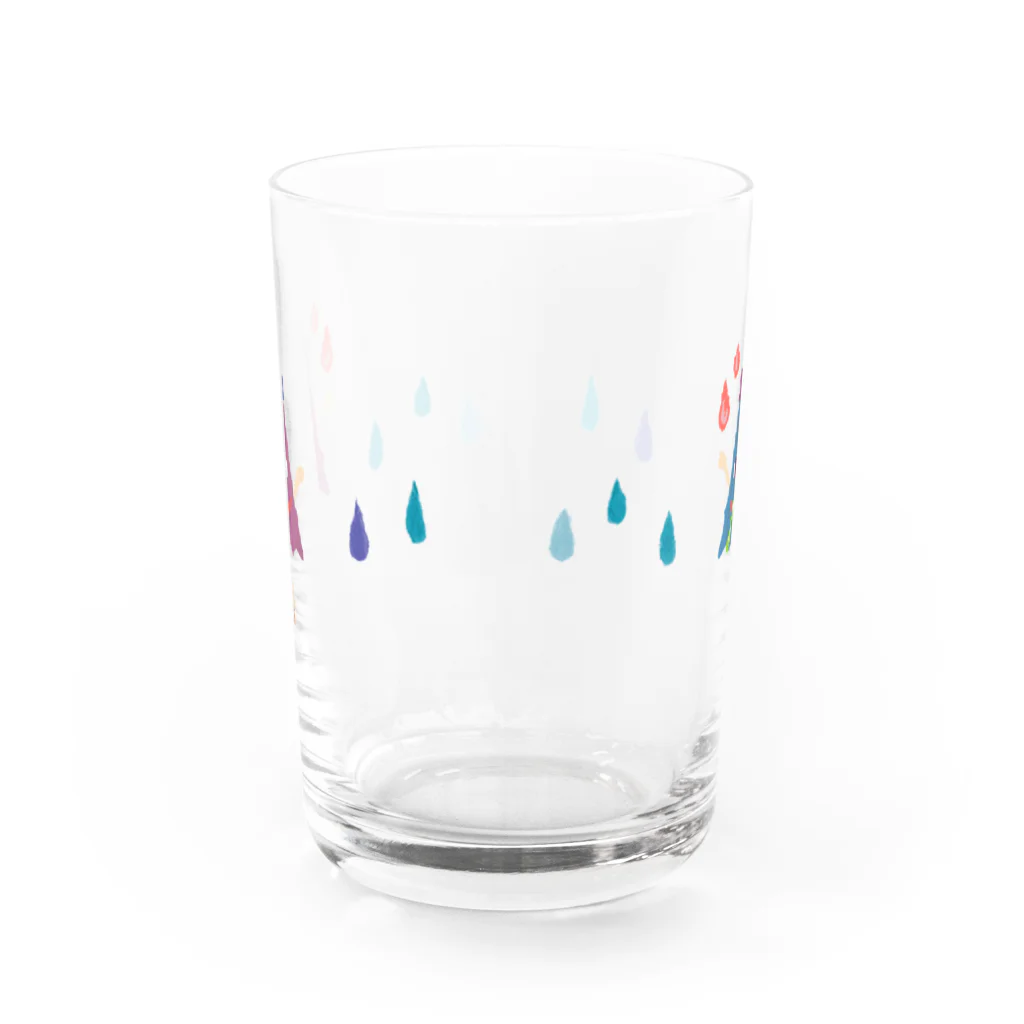 おばけ商店のおばけグラス＜雨降り傘おばけ＞ Water Glass :back