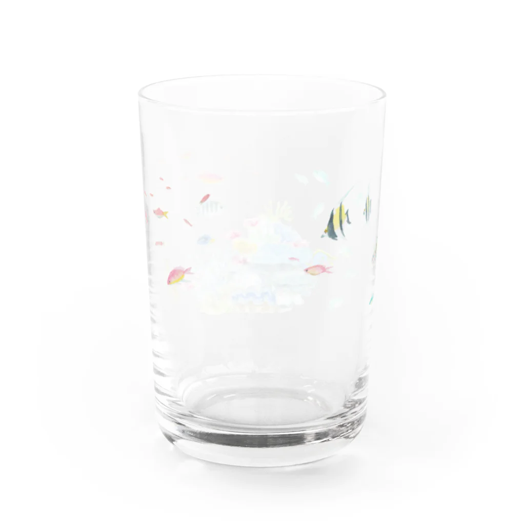 あとりえくらげのサンゴ礁 Water Glass :back