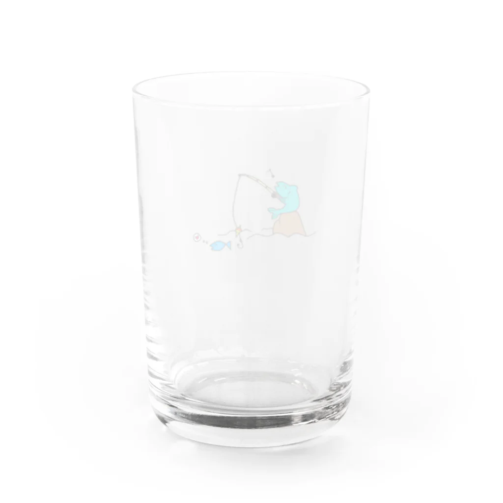 💤ゆめみごこち💤のウオツリウオさん Water Glass :back