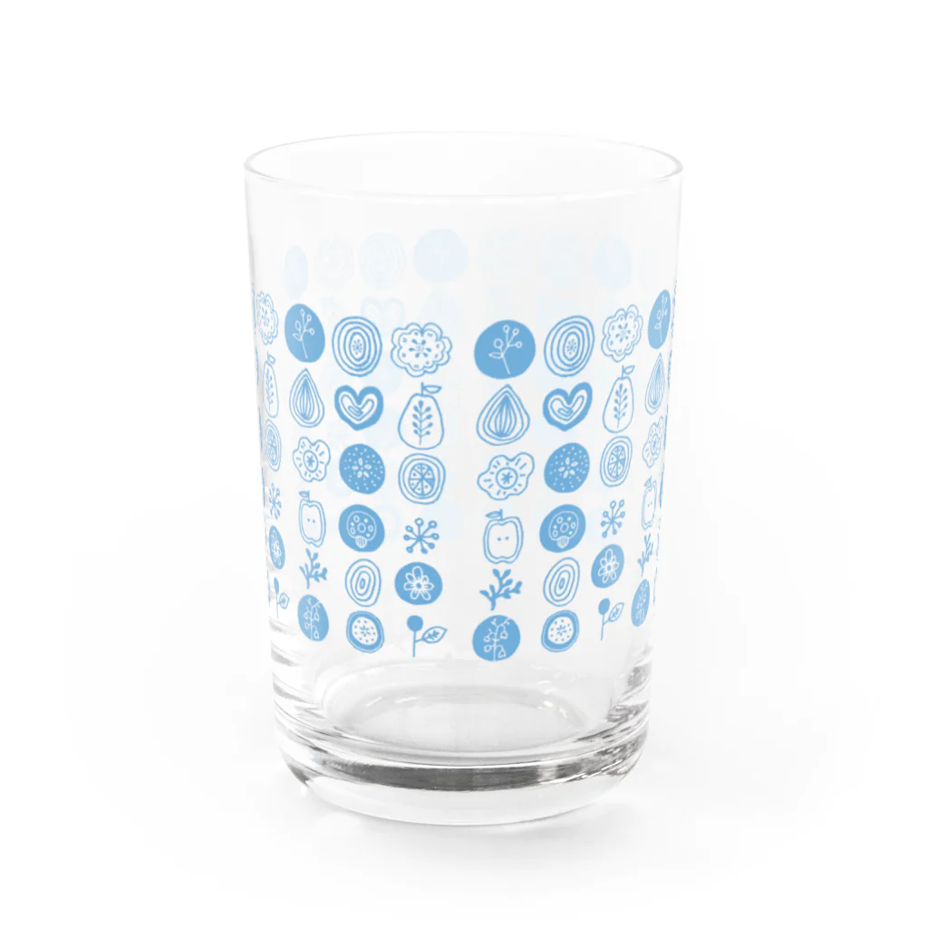 イザワメイのオンラインショップのおはなもよう Water Glass :back