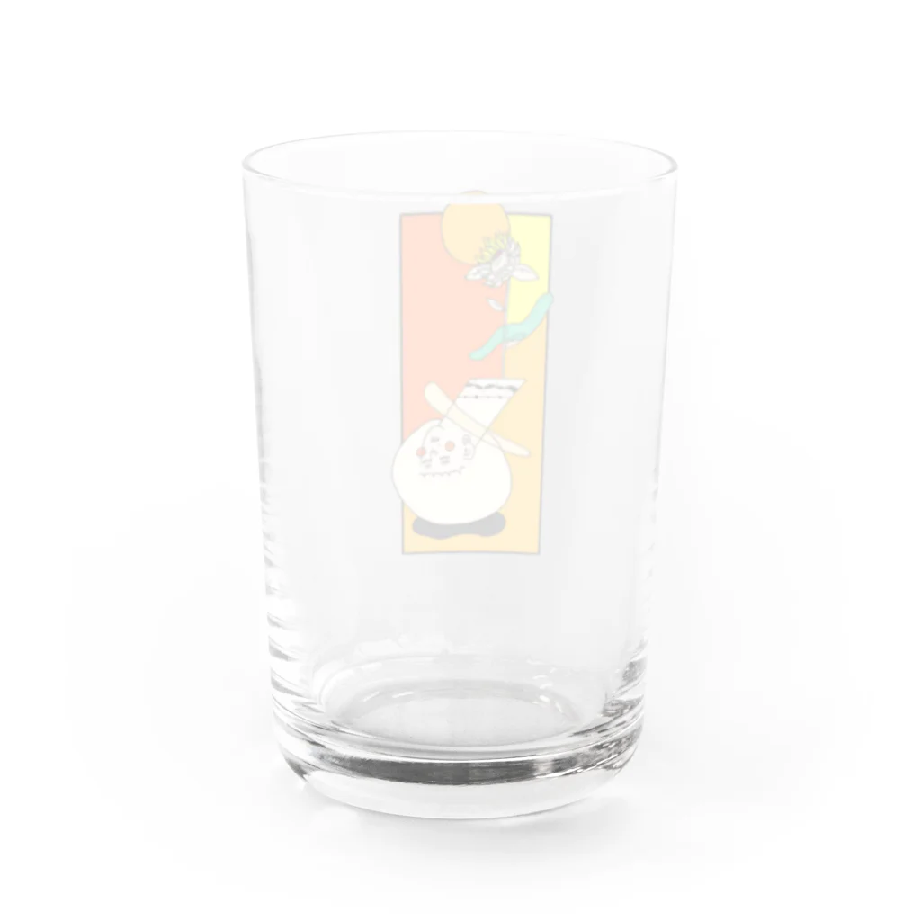 髙橋えちるもの花札くん Water Glass :back