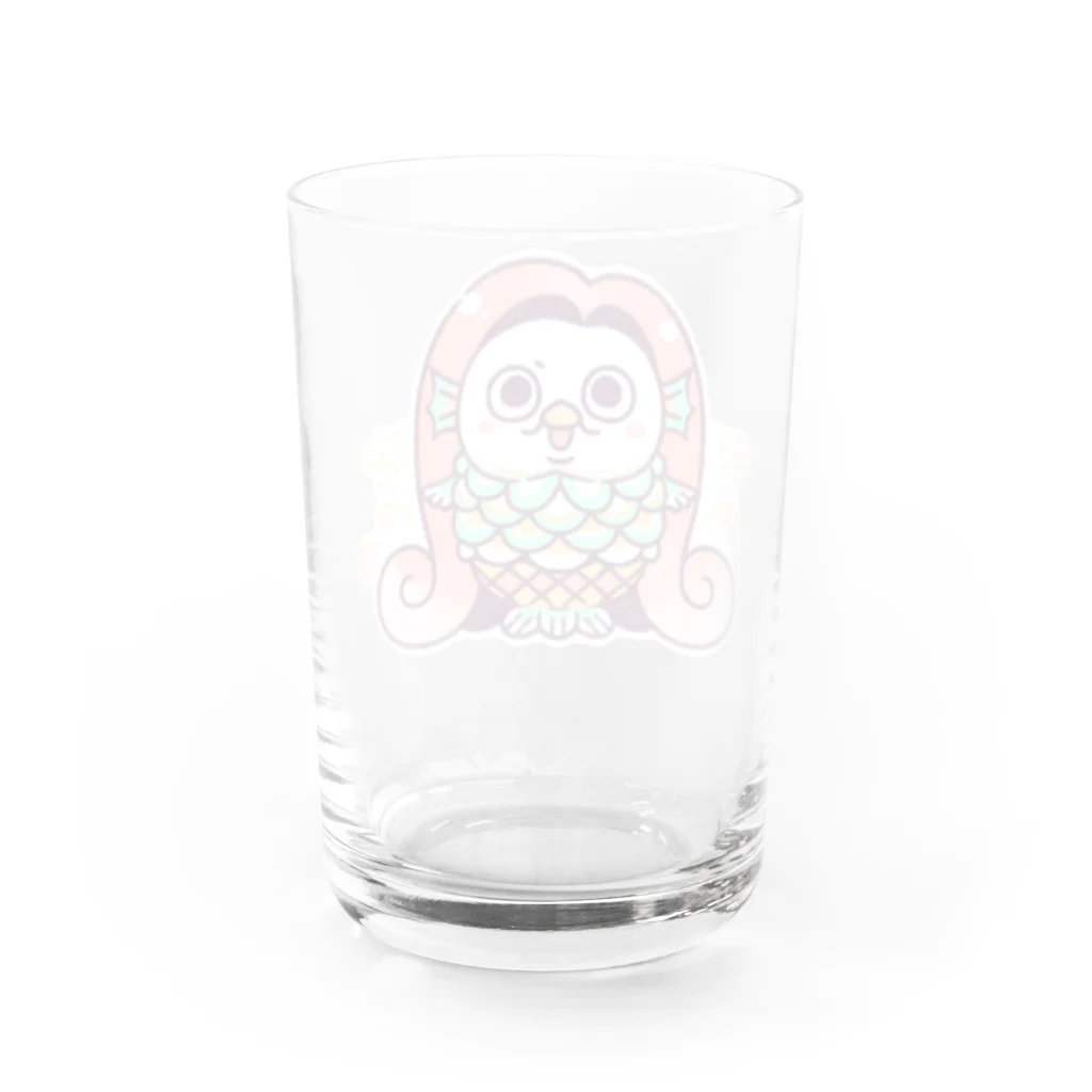 トシゾーのSUZURIのとこのアマビエｘモチゾー Water Glass :back