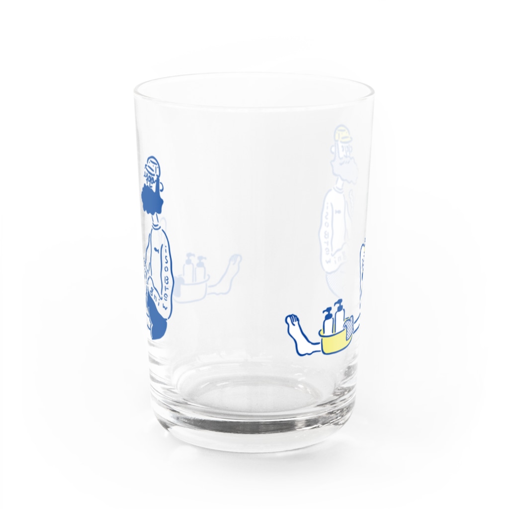 iso Brewing Designのびーると銭湯。 Water Glass :back