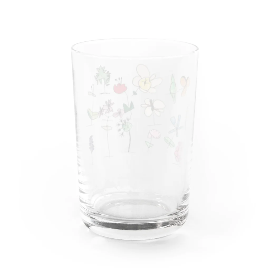 いっぱちゃんのふらわー Water Glass :back