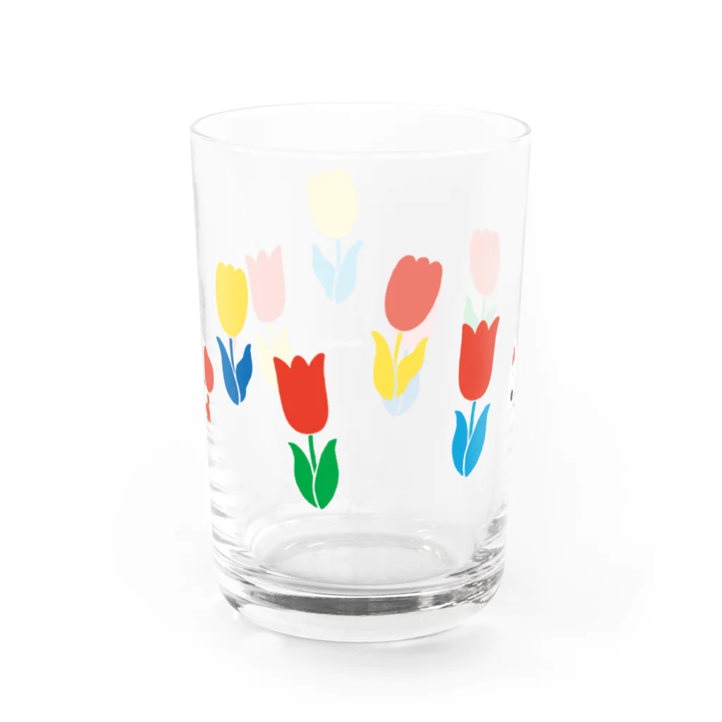 白鳥座-shiratoriza-のとことこチューリップ Water Glass :back