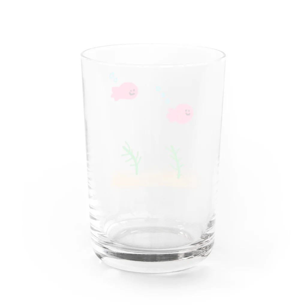 しなびたアフロのゆる金魚鉢 Water Glass :back